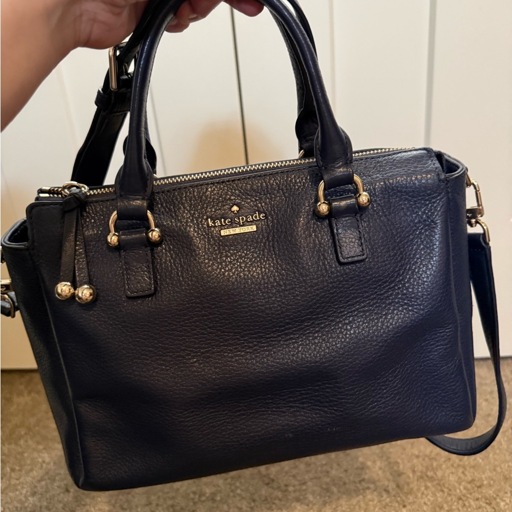 Kate Spade Navy Leather Satchel